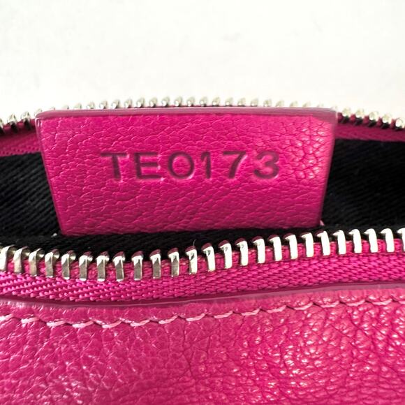 Givenchy Pandora Leather Wristlet Sugar Goatskin Fuchsia Hot Pink - Picture 12 of 15